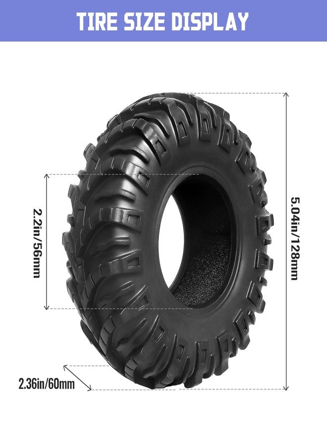 FriHobby 2.2 RC Crawler Tires Super Soft Good Grip for 1/10 Scale Rock Crawler Car fit TRX4 Axial Wraith SCX10 III II Redcat Gen 8 - Image 2